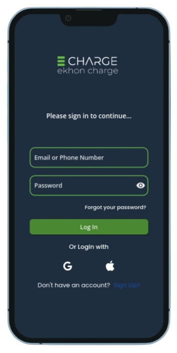 Mobile App Screen 1
